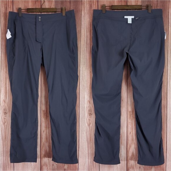 NWT Exofficio Womens Size 14 Bugsaway Vianna Pants Gray Roll Up Leg Stretch - Picture 2 of 15